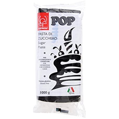 PASTA DI ZUCCHERO NERO 1 KG