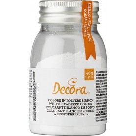 COLORANTE IN POLVERE BIANCO 40 GR DECORA