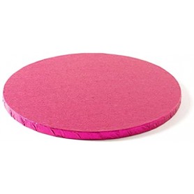 CAKEBOARD FUCSIA DECORA  ø 40