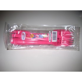 FORCHETTE IN PLASTICA FUCSIA PZ 20