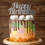 CAKE TOPPER HAPPY BIRTHDAY ARGENTO