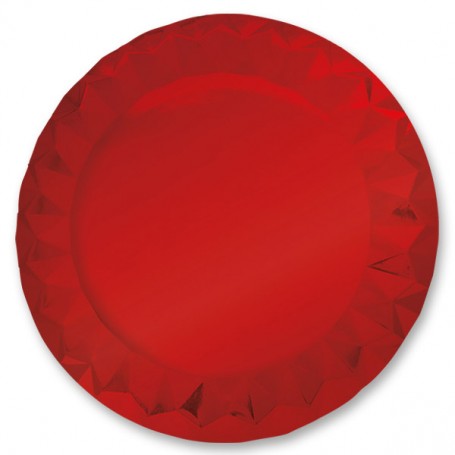 5 SOTTOPIATTI DIAMANT ø 32 CM ROUGE