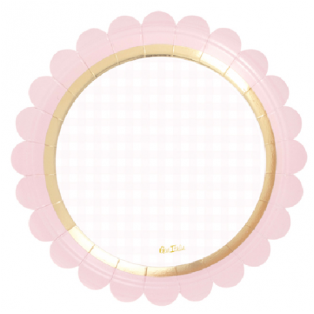 PIATTINO SAGOMATO FIORE BABY CHIC ROSA