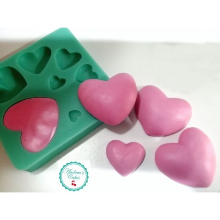 STAMPO SILICONE 8 CUORI