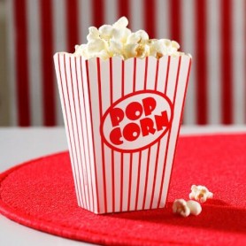 8 CONTENITORI POP CORN 13X10X6 CM