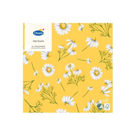 TOVAGLIOLI 33X33 PRETTY DAISY YELLO