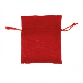 SACCHETTO IN COTONE 10 PZ ROSSO