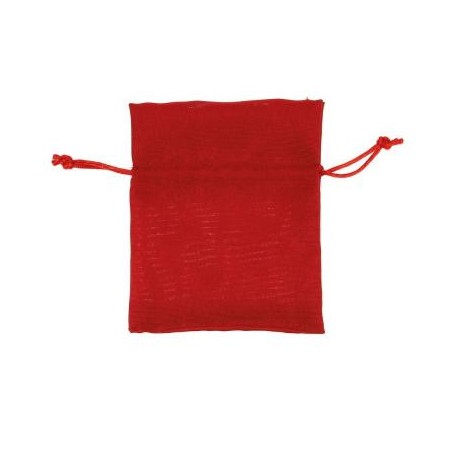 SACCHETTO IN COTONE 10 PZ ROSSO