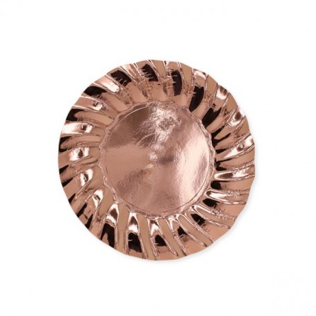 8 PIATTI ø 20 CM WAVY ROSE GOLD