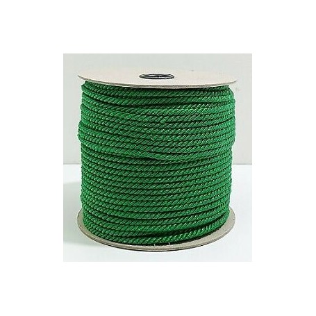 CORDONCINO 3 CAPI VERDE SMERALDO 3 MM