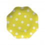 PIATTI POIS GIALLO 18 CM