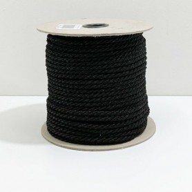 CORDONCINO 3 CAPI NERO 3 MM 100 MT