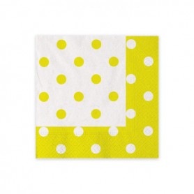 TOVAGLIOLI POIS GIALLO 25X25