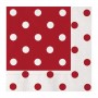 TOVAGLIOLI POIS ROSSO 33X33