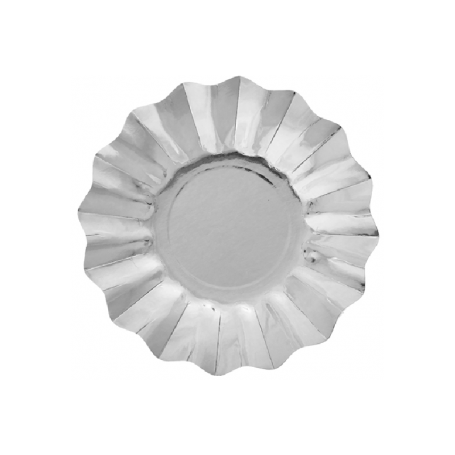 PIATTO DESSERT 27CM ARGENTO METAL