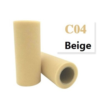 ROTOLO TULLE H 25 CM X 100 MT BEIGE