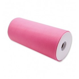 ROTOLO TULLE H 25 CM X 100 MT ROSA