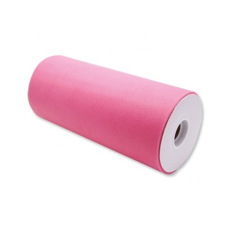 ROTOLO TULLE H 25 CM X 100 MT ROSA