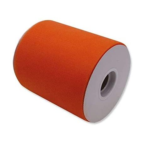 ROTOLO TULLE H 25 CM X 100 MT ARANCIO