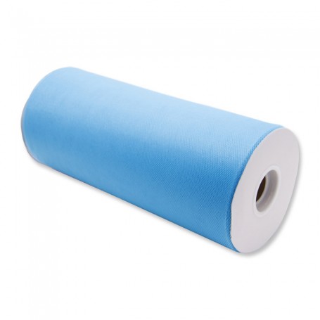 ROTOLO TULLE 25 CM X 100 MT AZZURRO