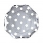 PIATTI POIS ARGENTO 18 CM