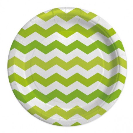 PIATTI ZIG ZAG VERDE MELA 18 CM