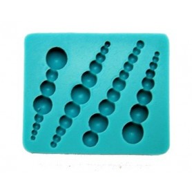 STAMPO SILICONE QUADRATO PERLE