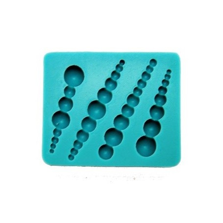 STAMPO SILICONE QUADRATO PERLE