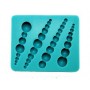 STAMPO SILICONE QUADRATO PERLE