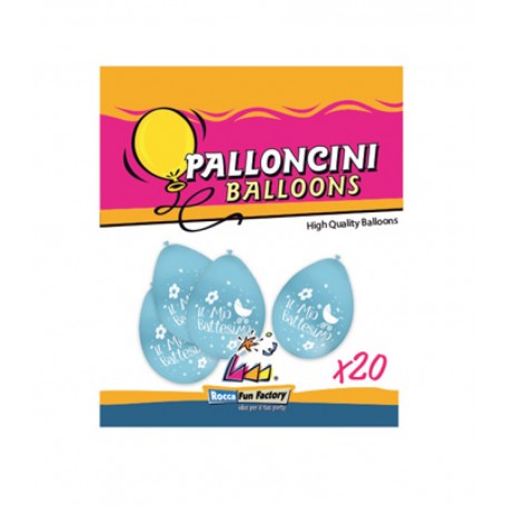 PALLONCINI 20PZ IL MIO BATTESIMO AZZURRO