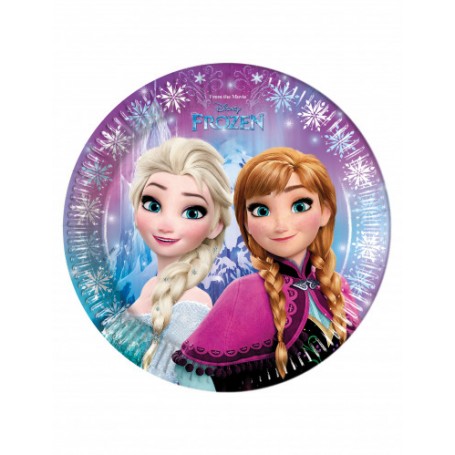 PIATTI FROZEN ANNA E ELSA PZ 8