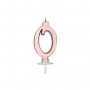 CANDELINA ITALIC ROSE GOLD METAL N. 0