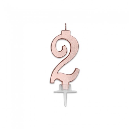 CANDELINA ITALIC ROSE GOLD METAL N. 2