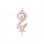 CANDELINA ITALIC ROSE GOLD METAL N. 2