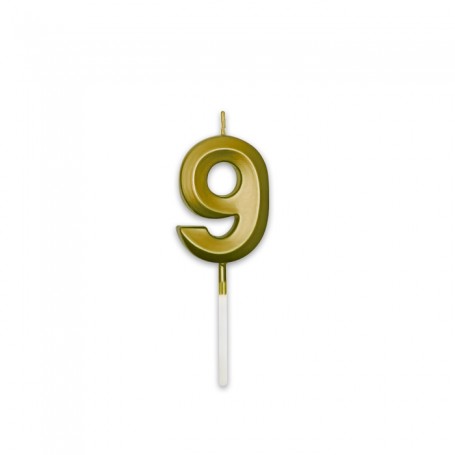 CANDELINA PRESTIGE ORO METAL NUMERO 9