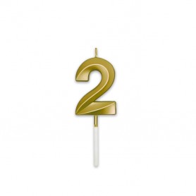 CANDELINA PRESTIGE ORO METAL NUMERO 2