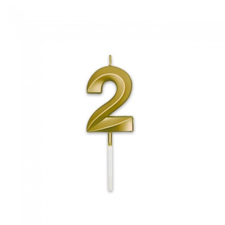 CANDELINA PRESTIGE ORO METAL NUMERO 2