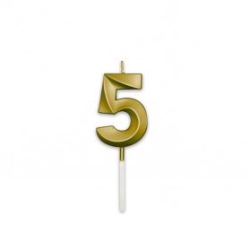 CANDELINA PRESTIGE ORO METAL  NUMERO 5