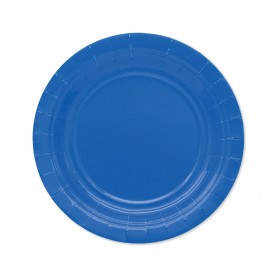 25 PIATTI ECOLOR ø 18 CM BLU