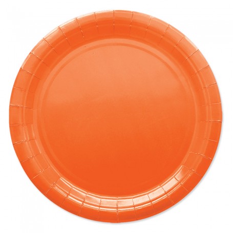 25 PIATTI ECOLOR ø 24 CM ARANCIO