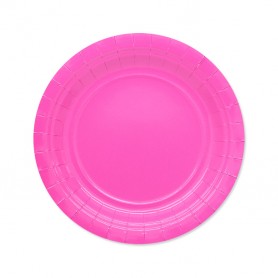 25 PIATTI ECOLOR ø 18 CM FUXIA