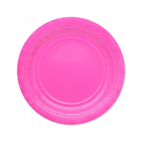 25 PIATTI ECOLOR ø 18 CM FUXIA