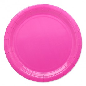 25 PIATTI ECOLOR ø 24 CM FUXIA