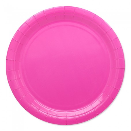 25 PIATTI ECOLOR ø 24 CM FUXIA