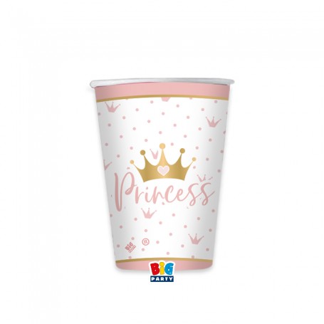 8 BICCHIERI 200 CC PRINCESS CROWN