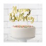 CAKE TOPPER H.BIRTHDAY ORO