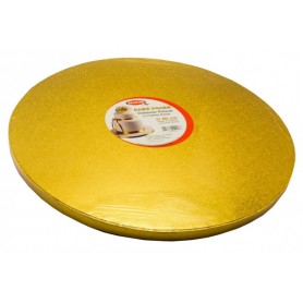 CAKEBOARD ROTONDO ORO 35 CM