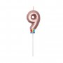 CANDELINA BALLOON ROSE GOLD METAL NUM. 9