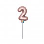 CANDELINA BALLOON ROSE GOLD METAL NUM. 2