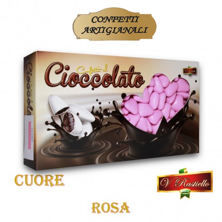 CONFETTI CUORE AL CIOCCOLATO ROSA 1 KG